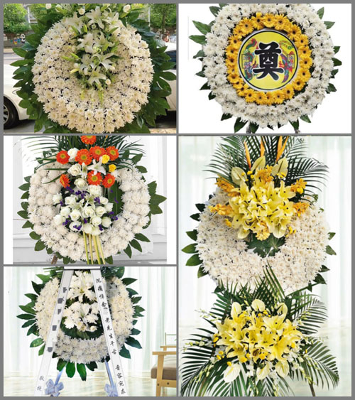 安徽马鞍山当涂县石桥镇谢公村花圈速递
